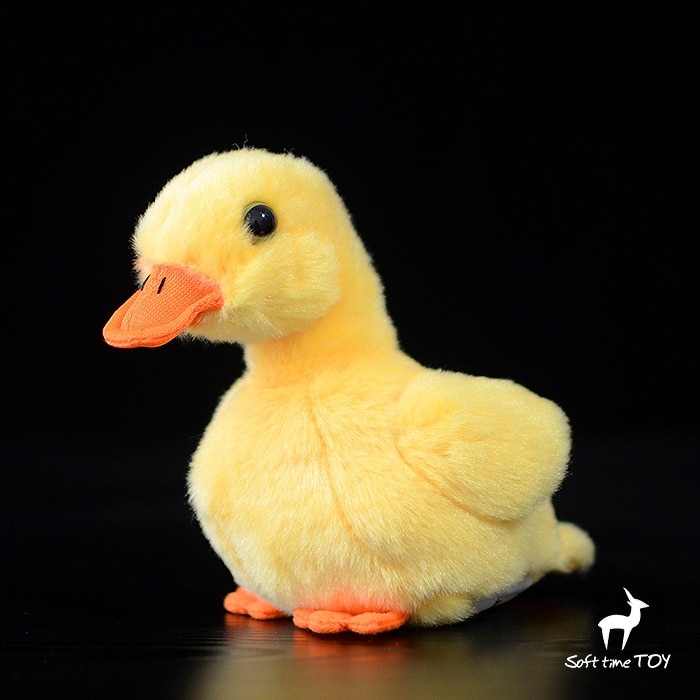 Lifelike duck doll yellow duck plush toy artificial animal plush toy gift 15cm collection toy simulation mole doll