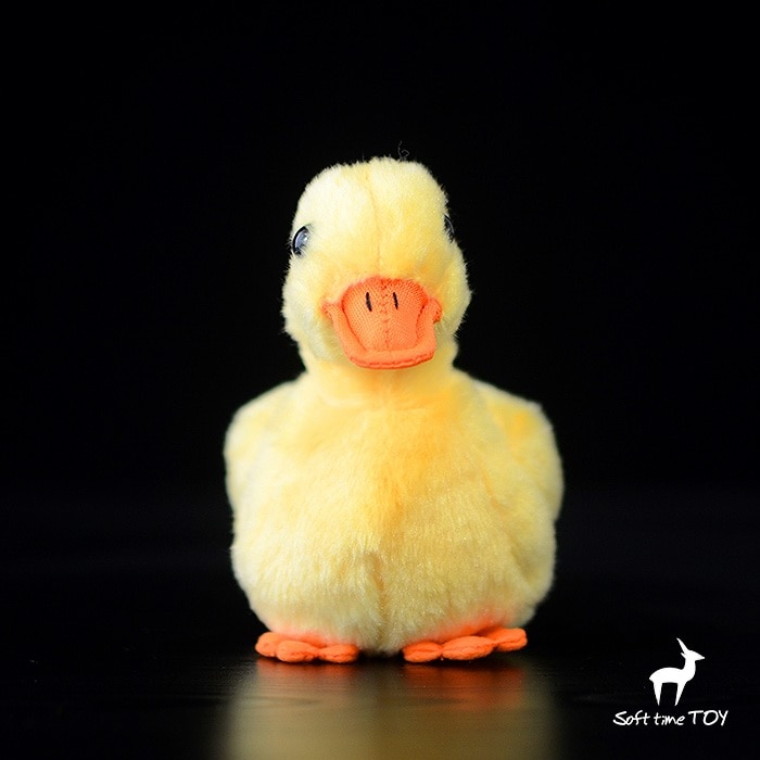 Lifelike duck doll yellow duck plush toy artificial animal plush toy gift 15cm collection toy simulation mole doll