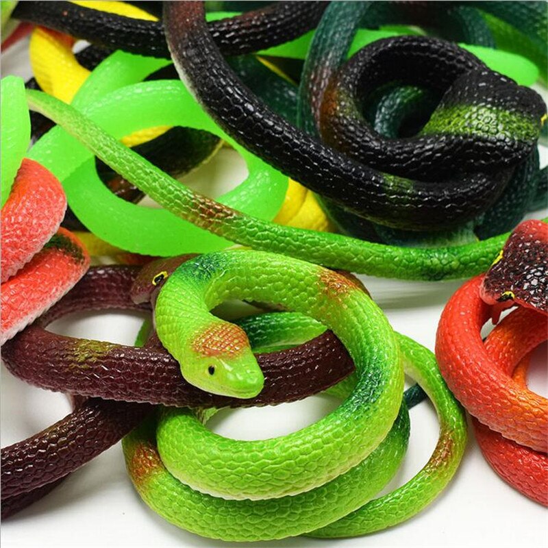 reative gift Realistic Soft Rubber Toy Snake Safari Garden Props Joke Prank Gift About 75cm Novelty and Gag Playing Jokes Toy