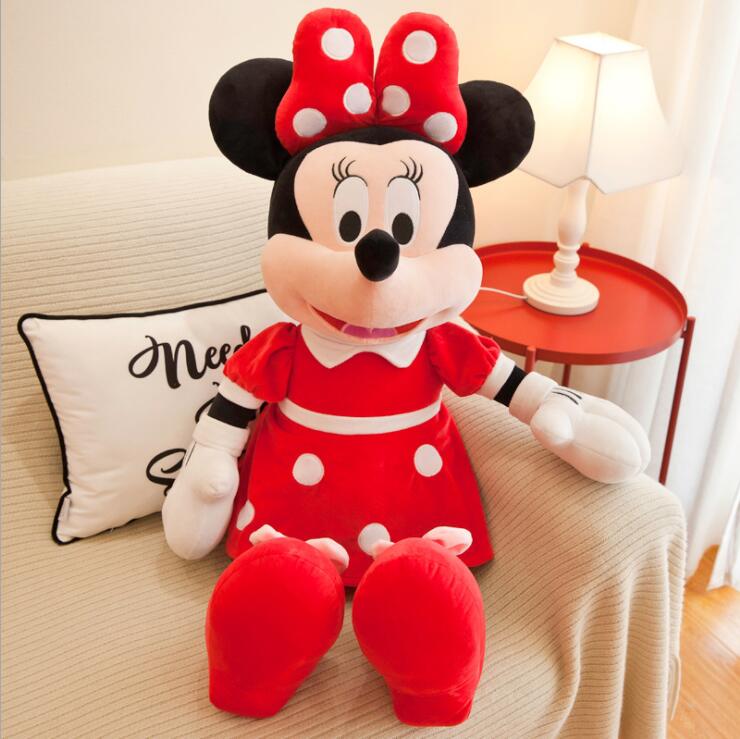 40/50cm Mickey Mouse Minnie Plush Dolls Animal Stuffed Toys Birthday Christmas Gift for Kids