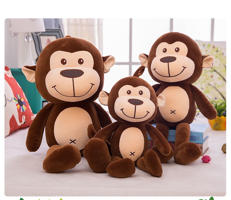 30-70cm cute cute monkey doll plush toy soft pillow monkey plush stuffed animal child boy girlfriend gift WJ124
