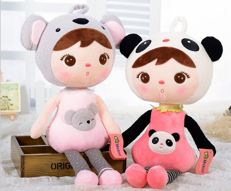 49cm Metoo Doll Plush Sweet Cute Lovely Stuffed Kids Toys for Girls Birthday Christmas Gift Cute Girl Keppel Baby Doll Panda