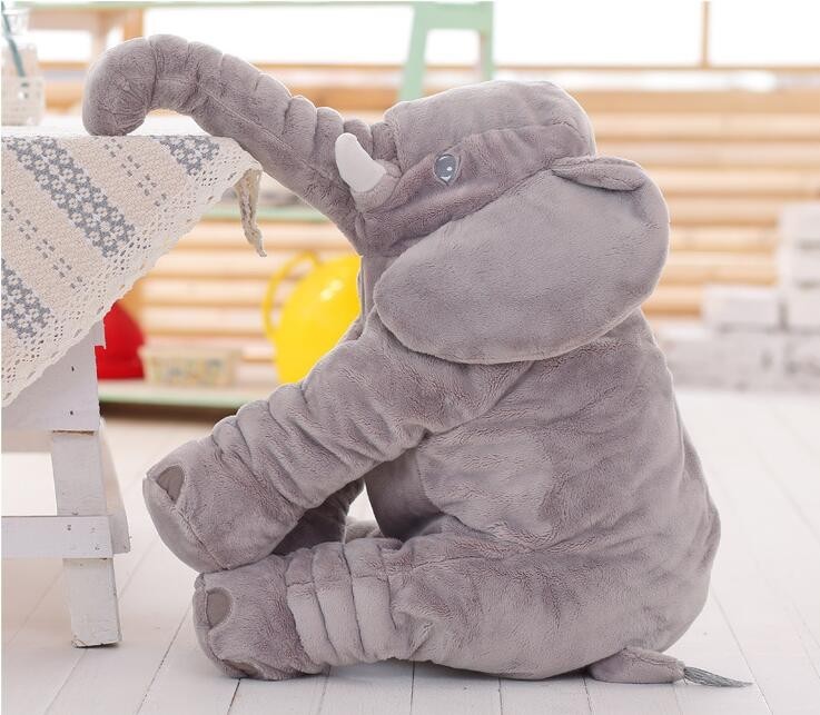 Cartoon 40cm Large Plush Elephant Toy Kids Sleeping Back Cushion stuffed Pillow Doll Baby Birthday Gift for