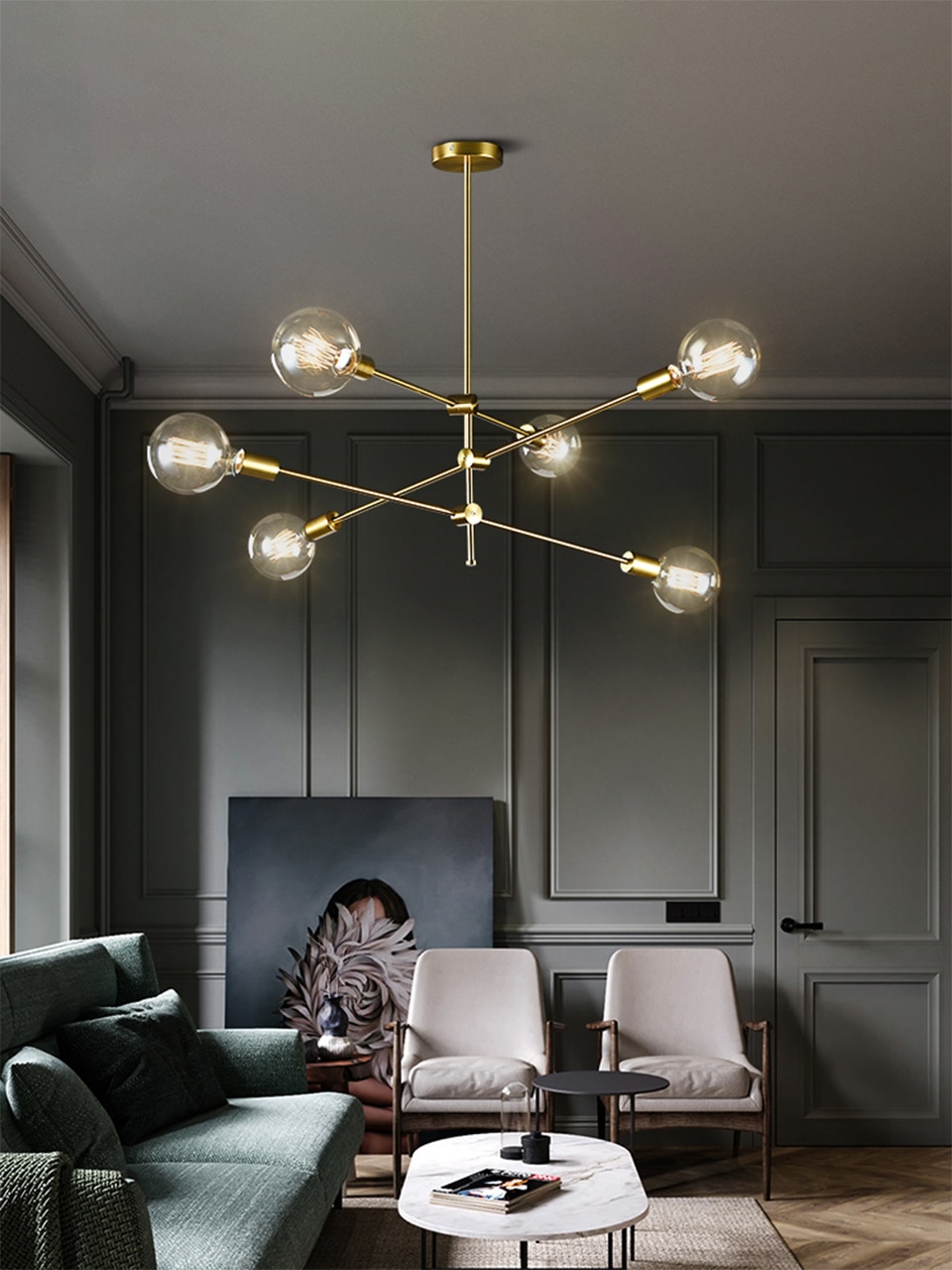 Nordic Modern Pendant Lights Long Pole Designer Pedant Lamps Ceiling Art Decoration Hanging Lamp Bar Dining Kitchen Living Room