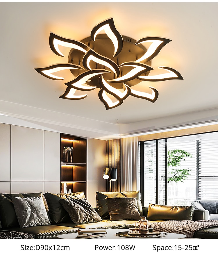 Creative New Modern Remote LED Chandelier Lights Indoor Lighting For Bedroom Dining Living Study Room Lamps Home Deco Luminaire