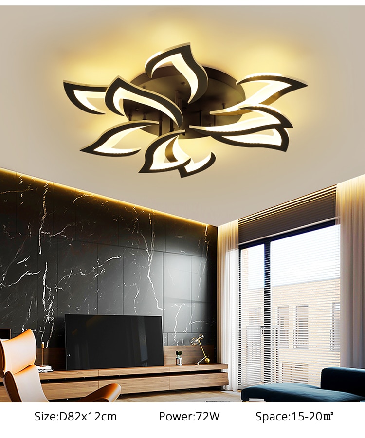 Creative New Modern Remote LED Chandelier Lights Indoor Lighting For Bedroom Dining Living Study Room Lamps Home Deco Luminaire