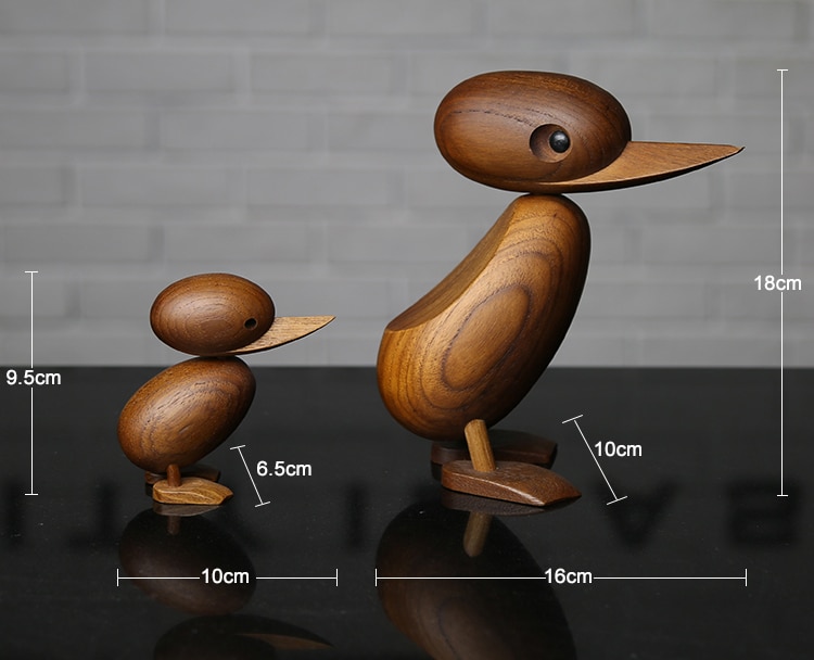 The Danish puppet woodcarving classic creative Home Furnishing ornaments small duck soft decoration housing study desktop decora
