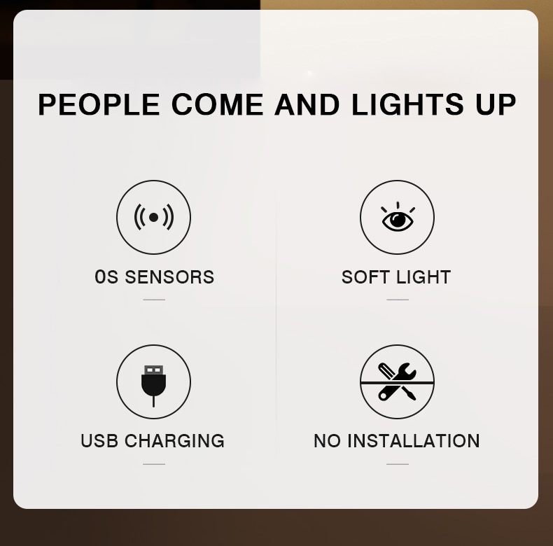 Bedroom Decor Night Lights Motion Sensor Night Lamp Children's Gift USB Charging Bedroom Decoration Led Night Light MOONSHADOW