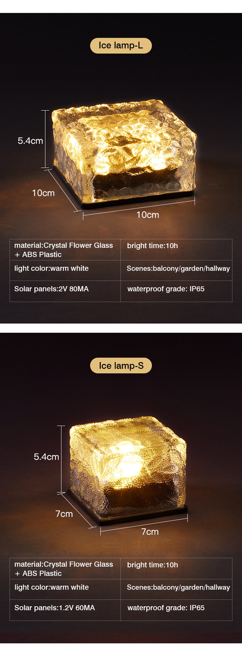 Solar Light Outdoors Waterproof Led Solar Power Light for Garden Decoration Round/Square Balcony Holiday Lighting MOONSHADOW