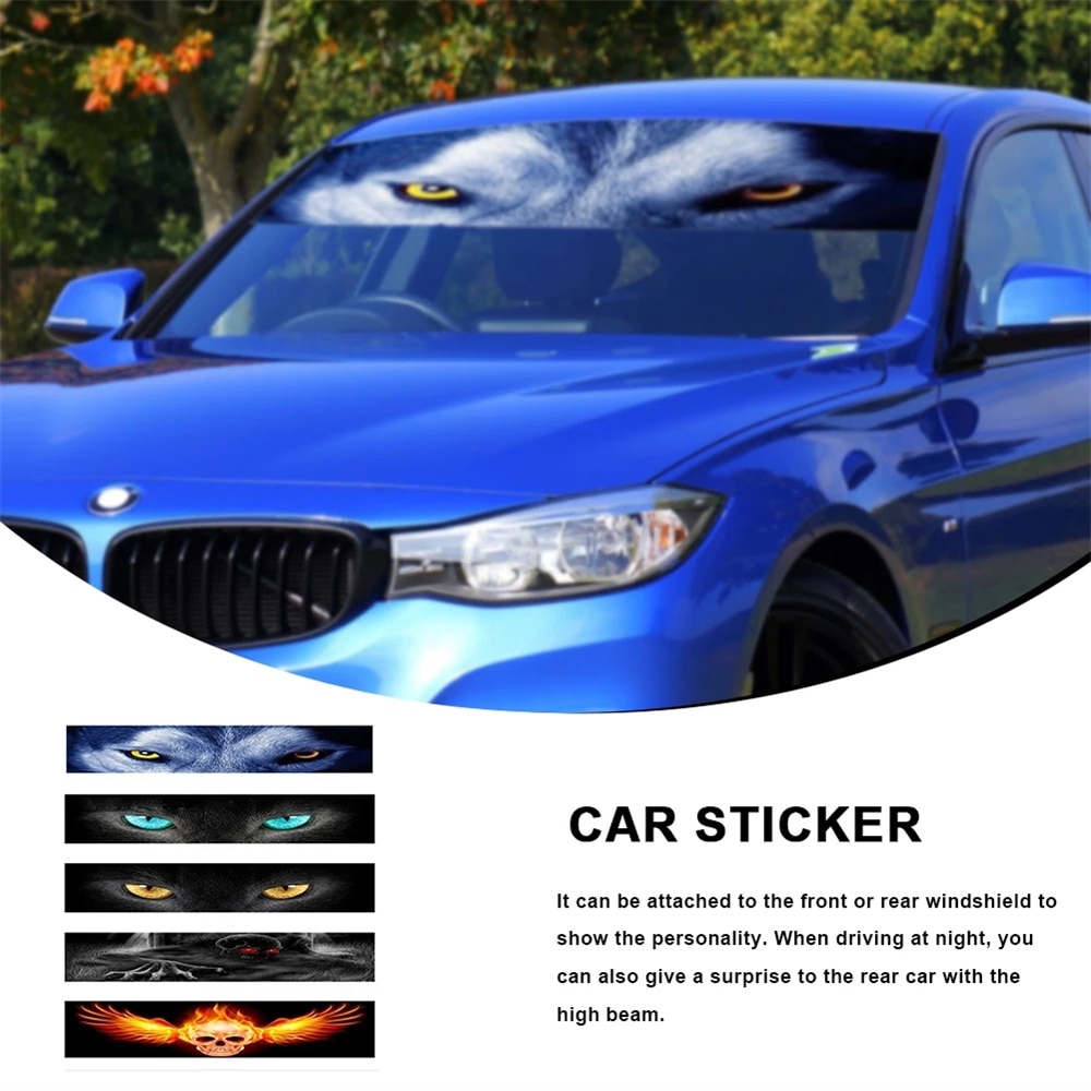 Car Front Windshield Sticker 3d Stereo Car Stickers Front File Stickers For Car Auto Decorative Stickers
