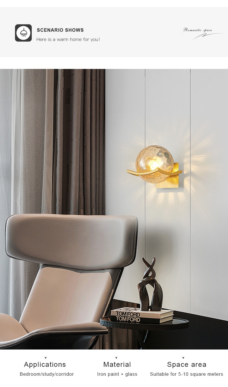bedside wall lamp led