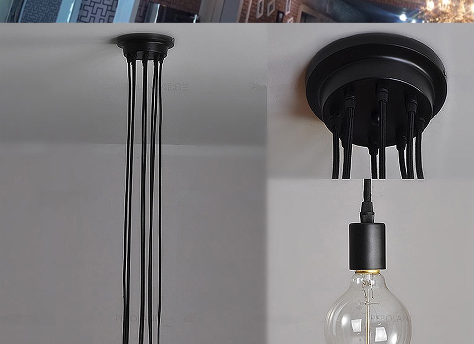 Modern Nordic Retro Pendant Lights E27 LED Edison Bulb