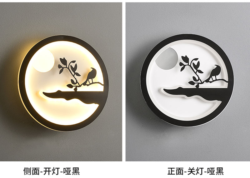 Modern creative bedside lamp luxury background LED