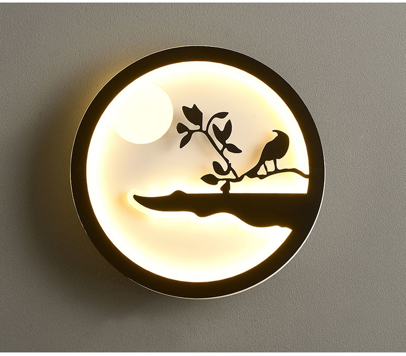 Modern creative bedside lamp luxury background LED