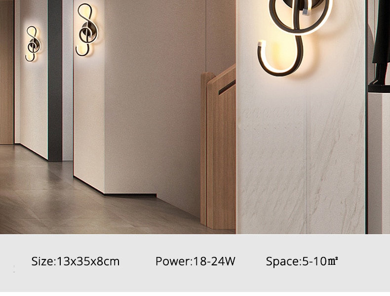 Modern Minimalist Wall Lamps Living Room Luster AC90V-260V LED