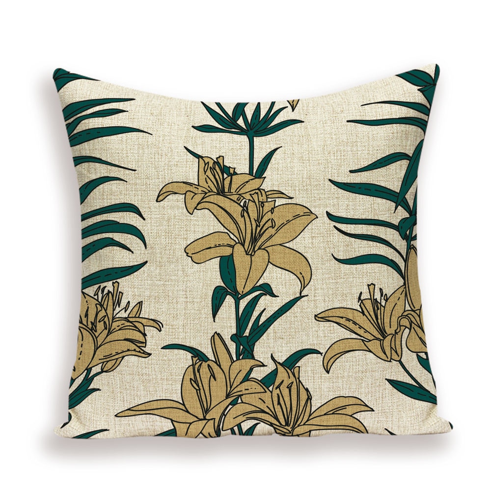 Farmhouse Decor Pillows Cases Boho Pillow Covers Floral Geometric Flowers (Only covers)