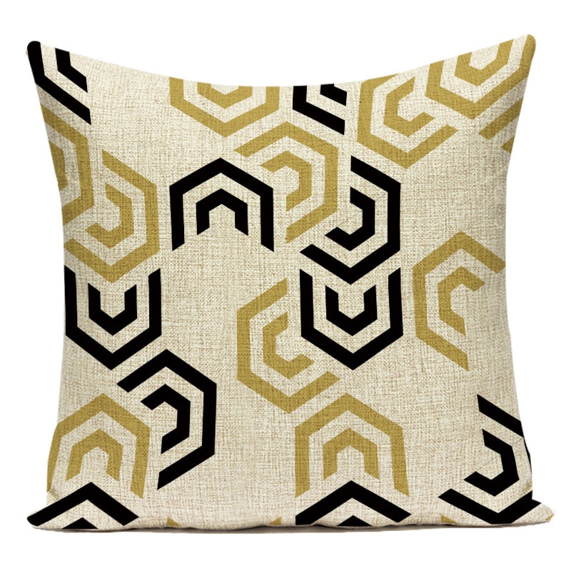 Nordic Geometric Print Cushion Cover (Only covers)
