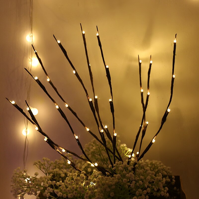 Christmas 20 Light Artificial Tree Branch LED Light String garland