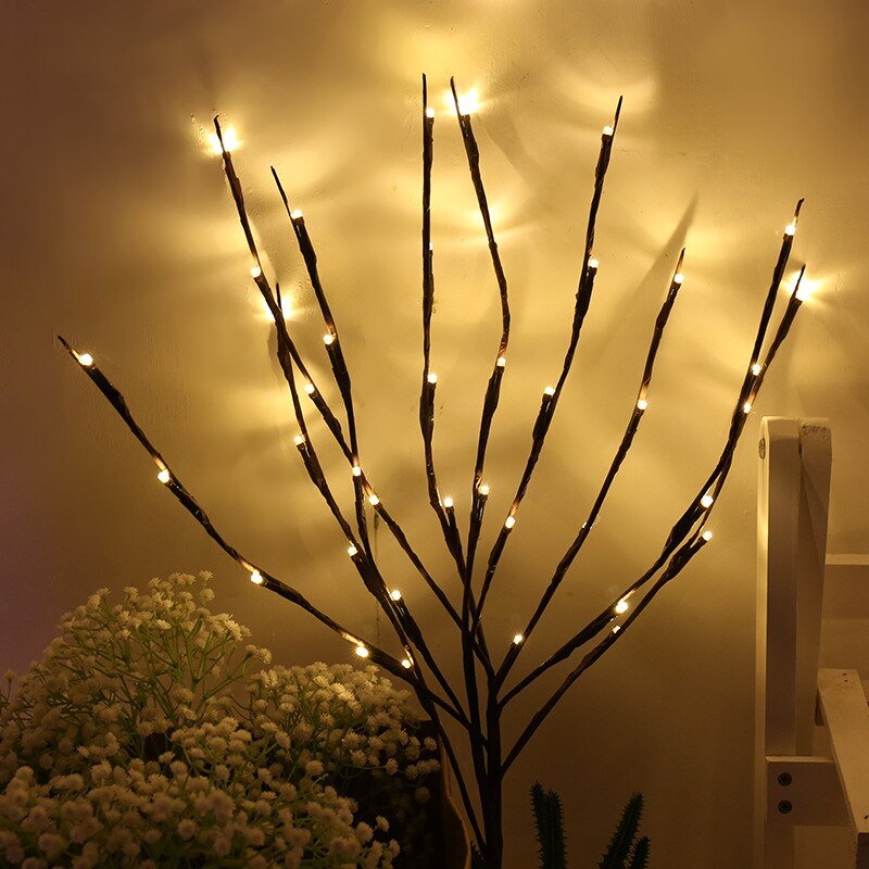 Christmas 20 Light Artificial Tree Branch LED Light String garland