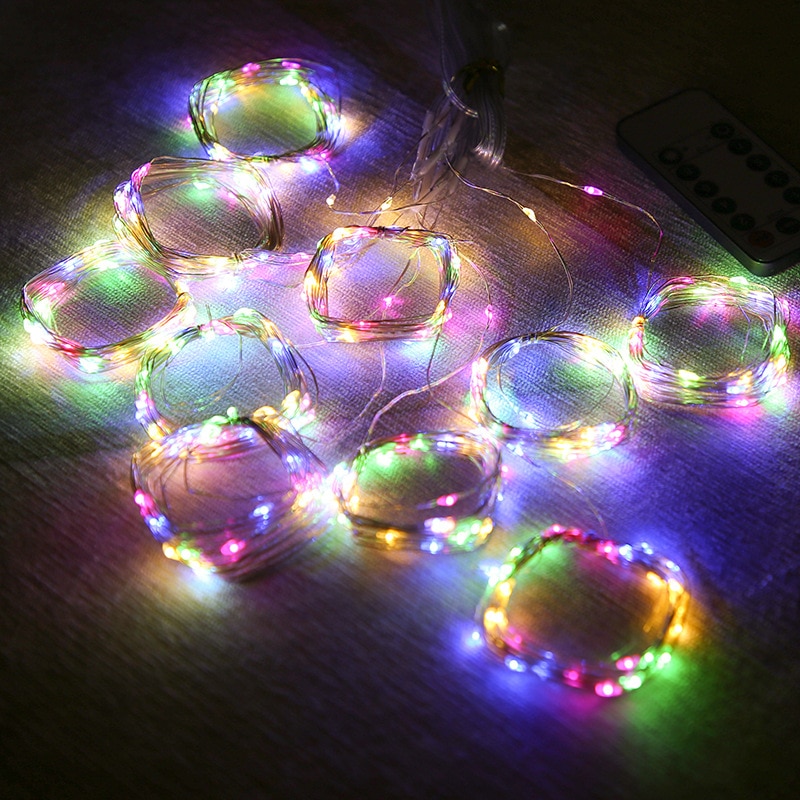 Christmas Garland LED Fairy Lights String Lights Remote