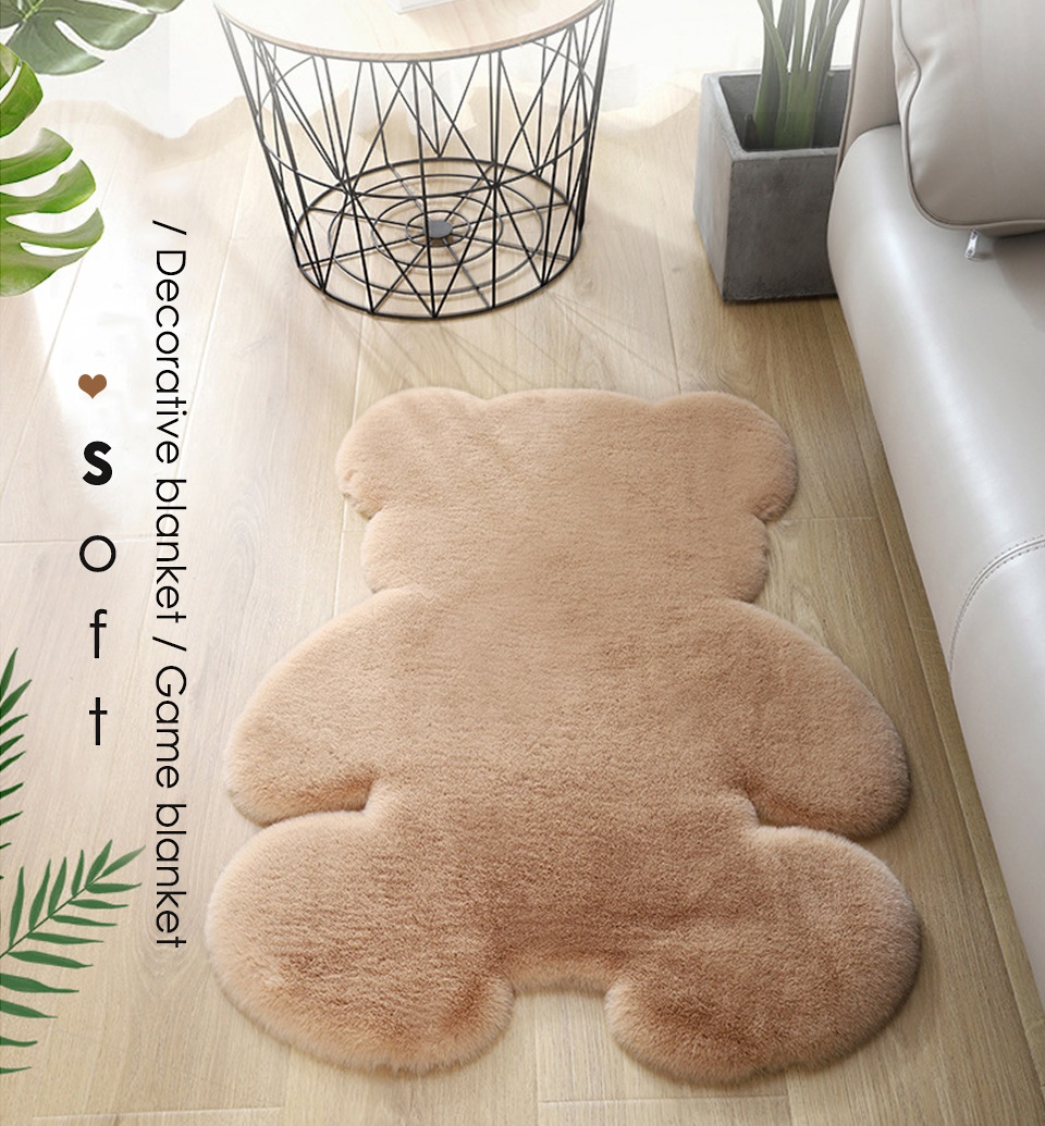 Bear rug super soft carpet Modern Living room