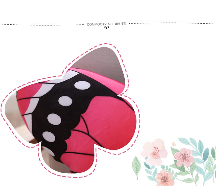 colorful butterfly plush pillow sofa decoration