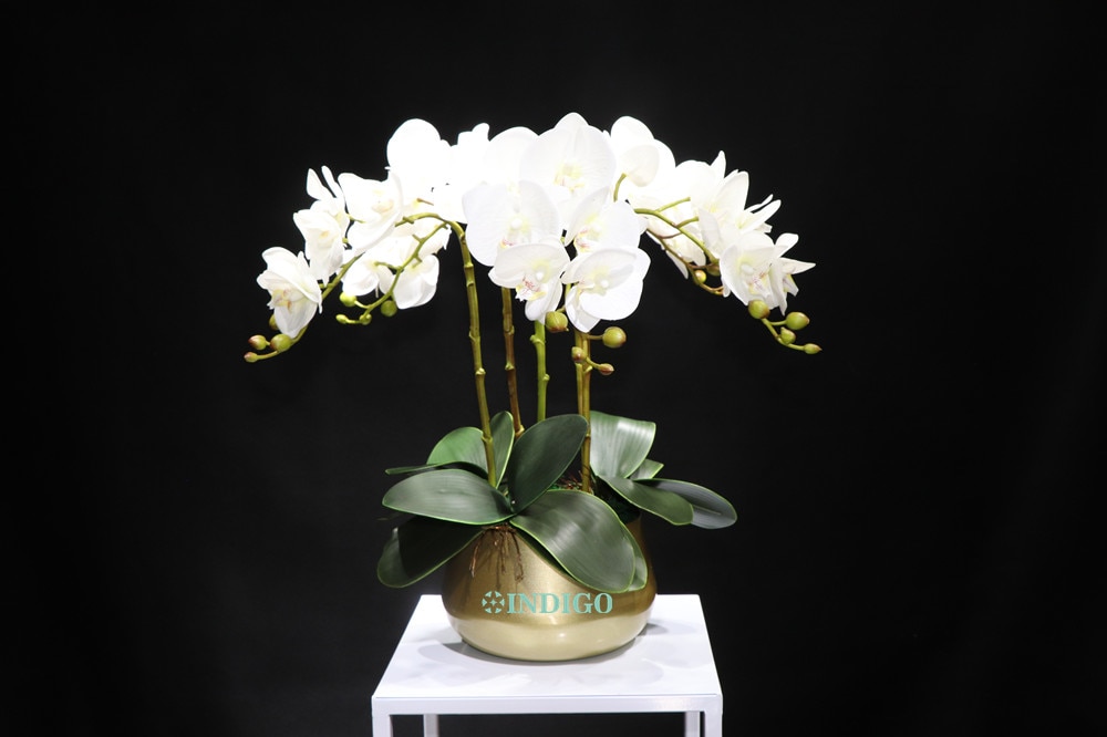 Red Phalaenopsis 70/78/90cm Moth Orchids Real Touch