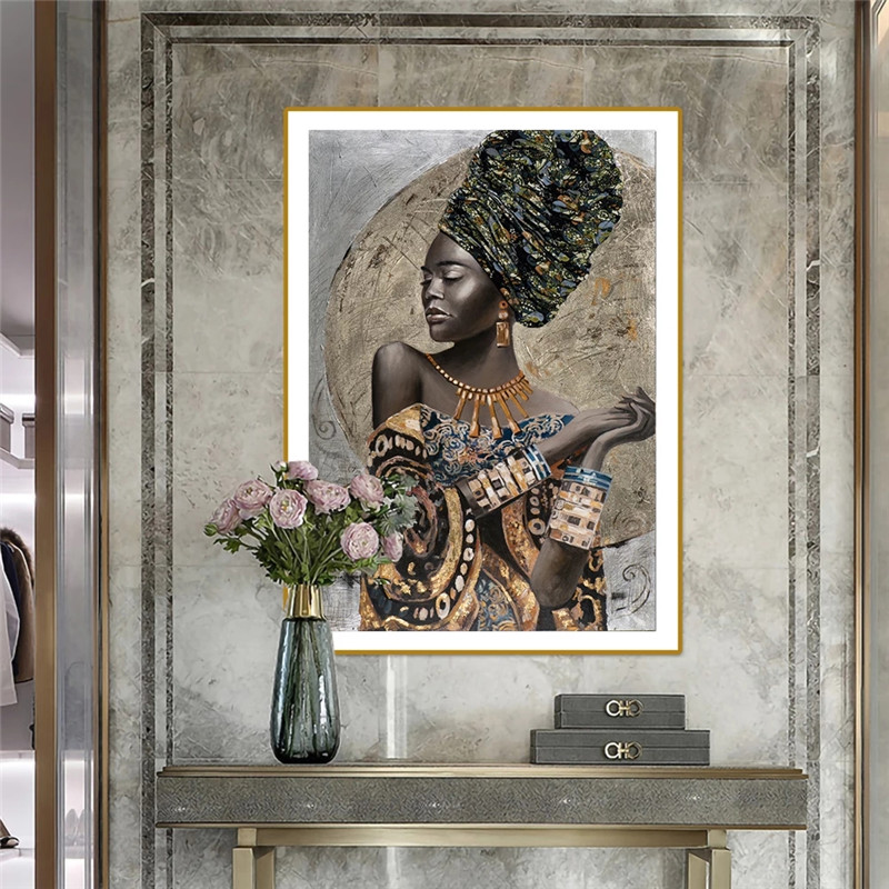 African Black Woman Prints Art Posters
