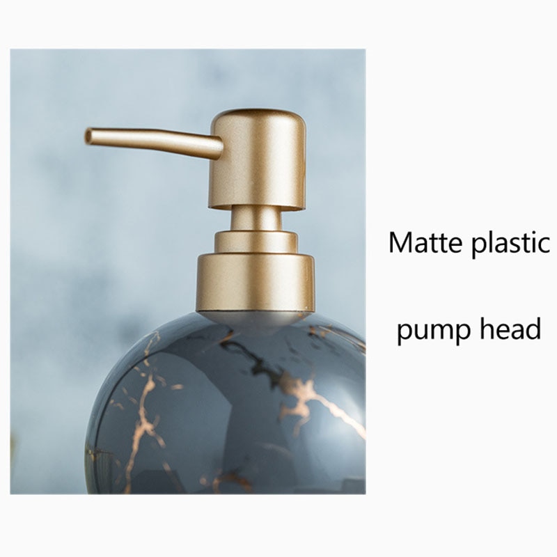 300ml Ceramic Liquid Soap Dispenser Shower Gel Bottle
