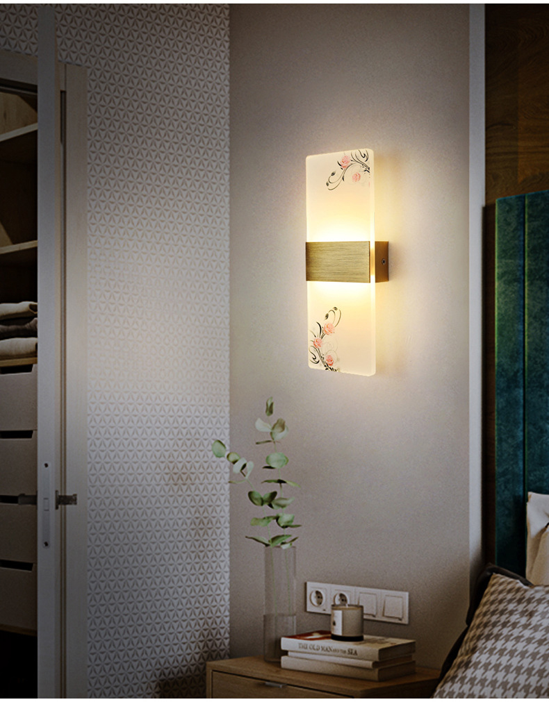 Acrylic Indoor Wall Lamp 6W Modern Lamp AC85-265V