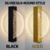 Round Silver Silk