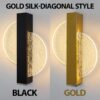 Diagonal Gold Silk