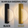 Diagonal Silver Silk