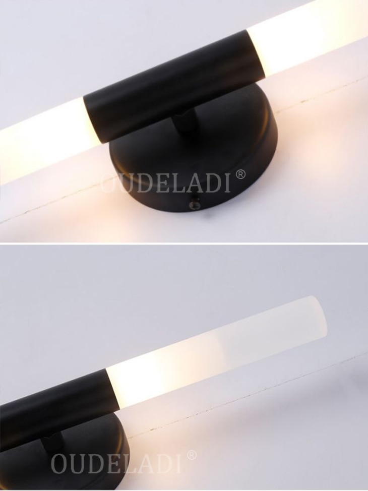 Modern metal tube pipe up down LED wall lamps