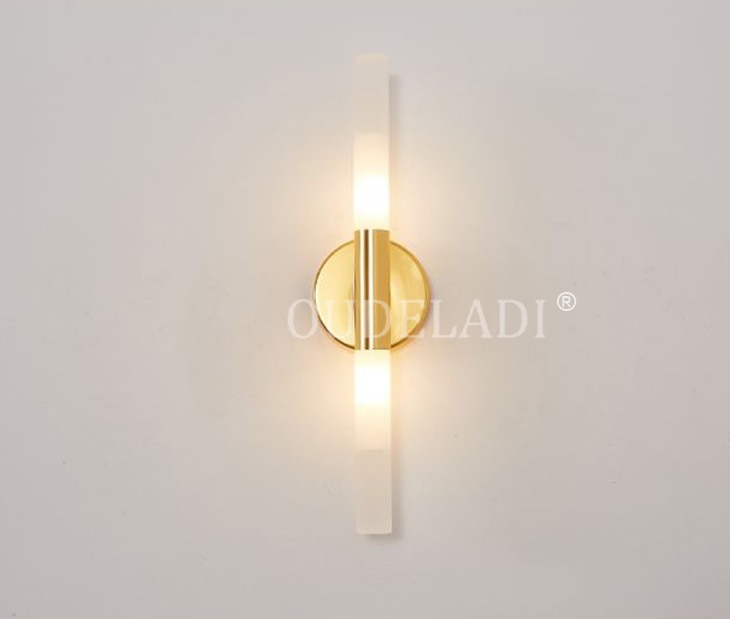Modern metal tube pipe up down LED wall lamps