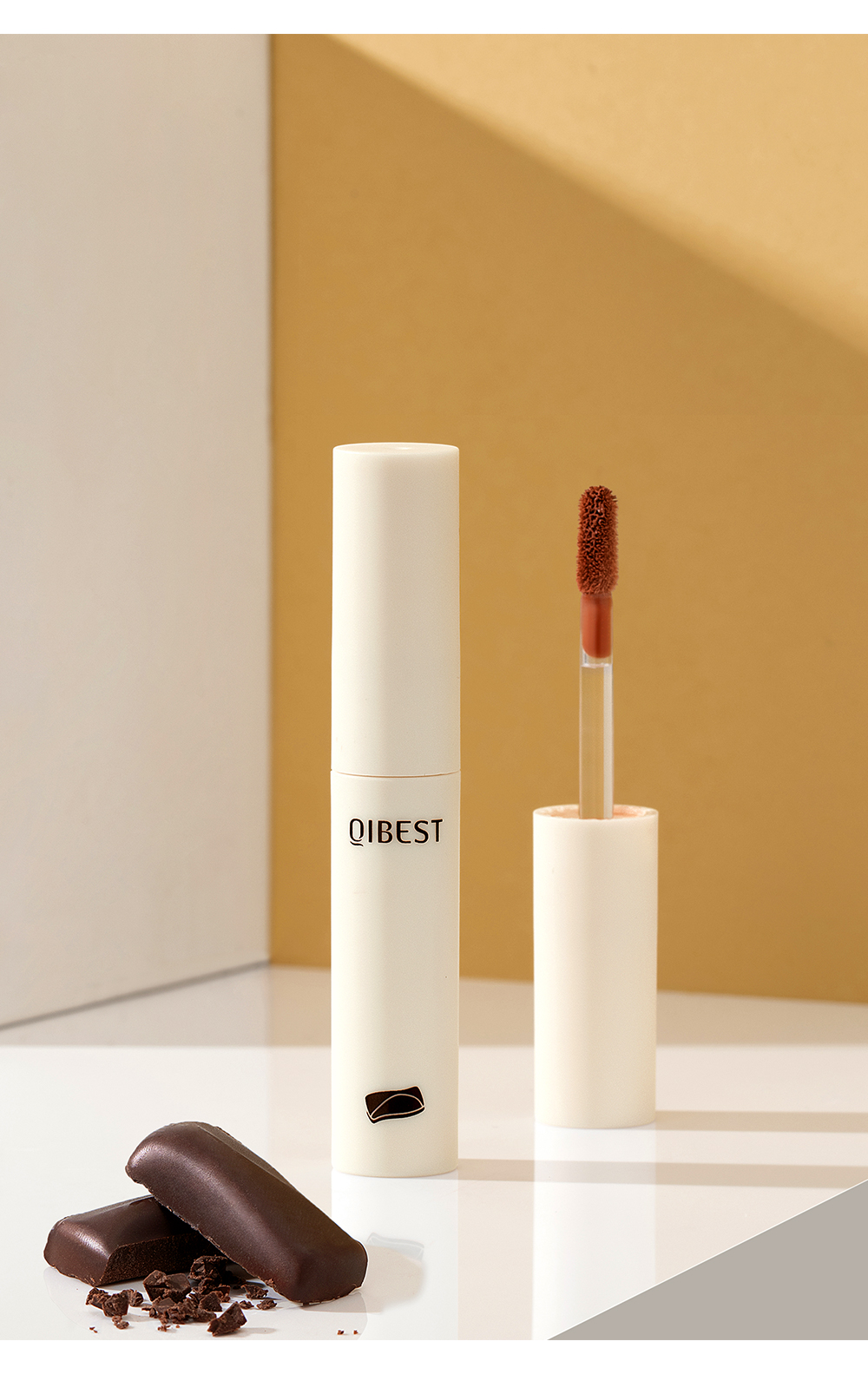 Lip Gloss 8 Colors Nude Matte Chocolate Lipstick Waterproof Long Lasting