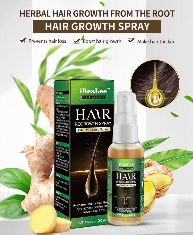 Ginger Hair Growth Products Fast Growing Hair Essential Oil Beauty Hair Care Prevent Hair Loss