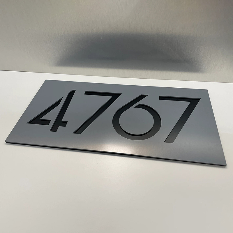 Custom Modern 3D Laser Cut House Sign Address Plaque