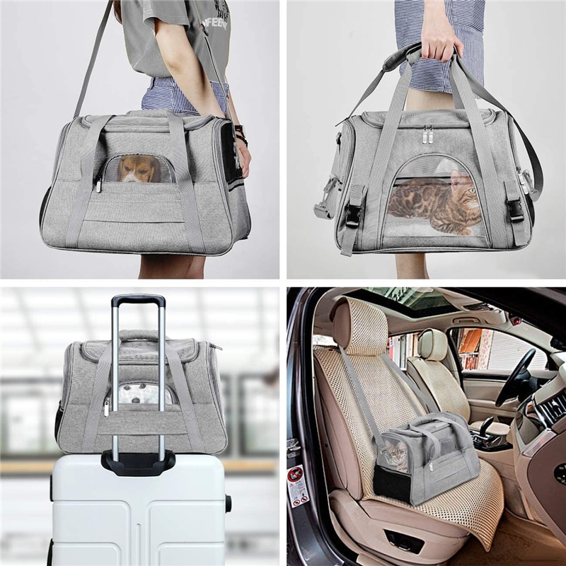 Soft Pet Carriers Portable Breathable Bag for Cat and small Dog