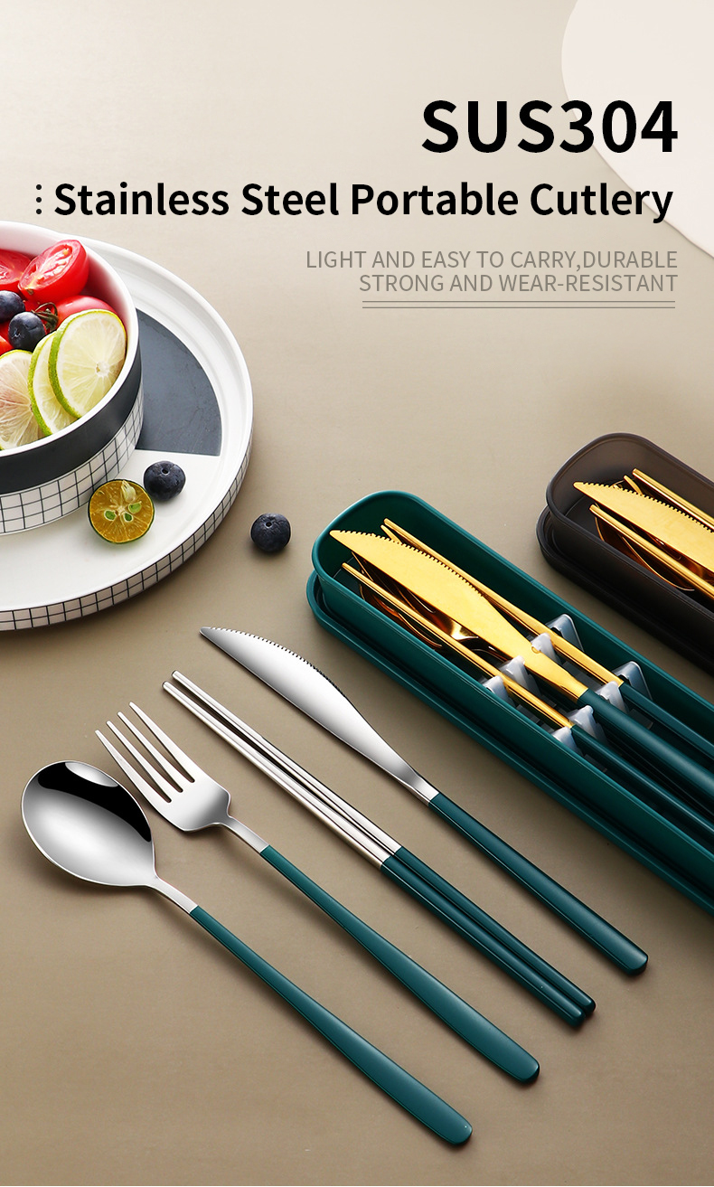 Tableware Set High Quality Stainless Steel With Box
