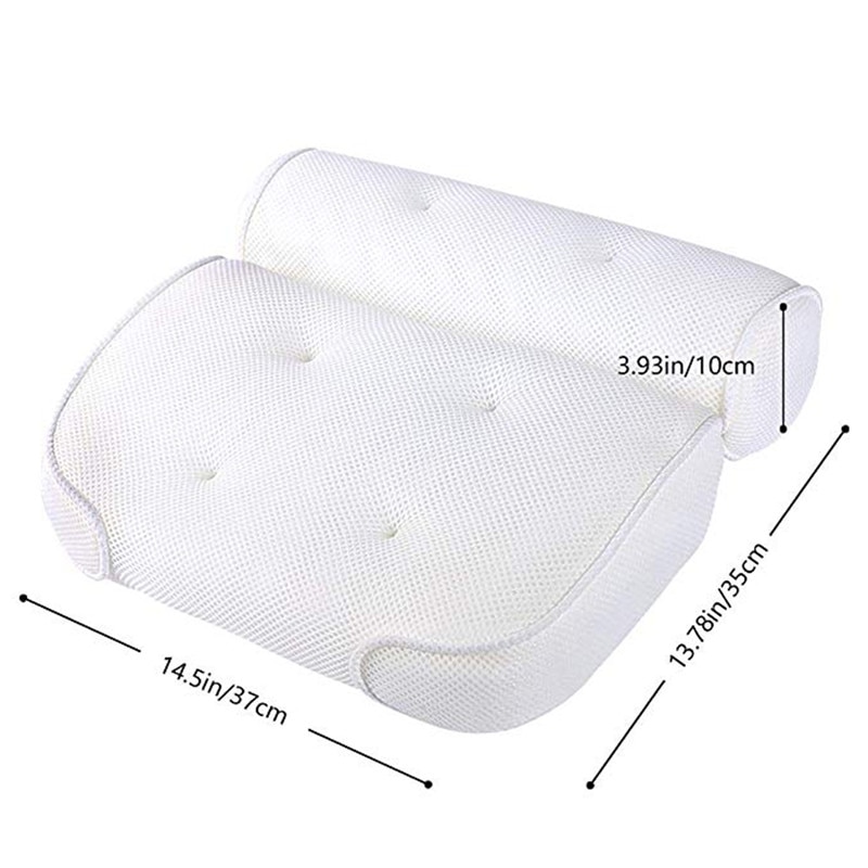 SPA Bath Pillow Bathtub with Suction Cups Neck Back Support