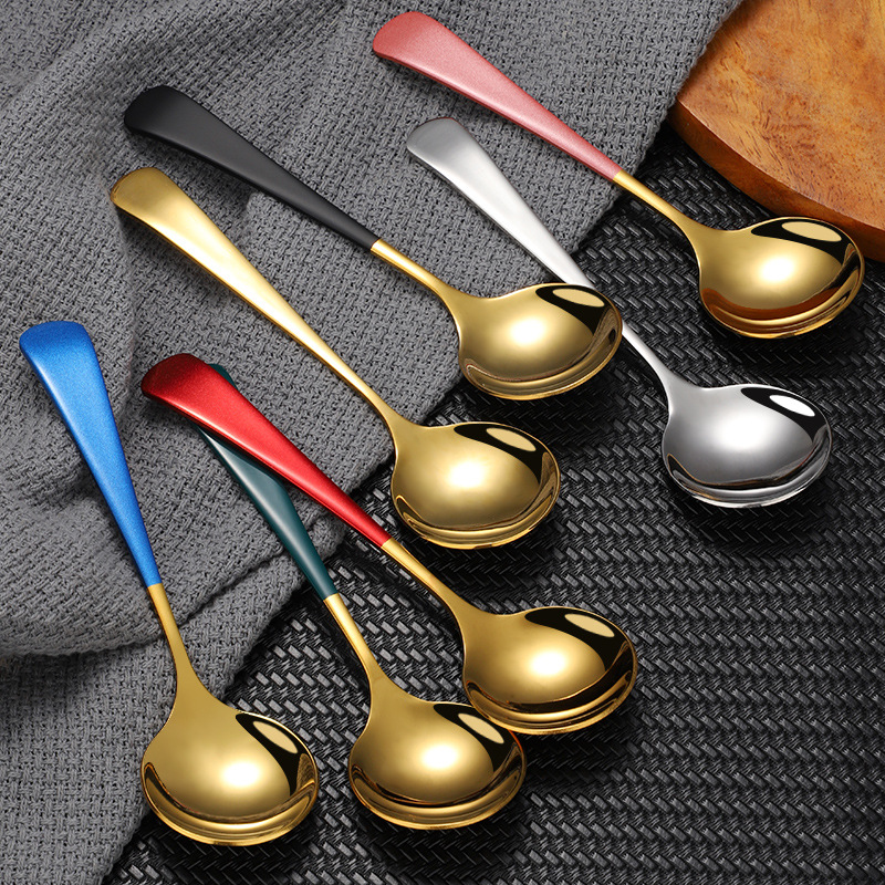 1pcs Stainless Steel Spoon Tableware
