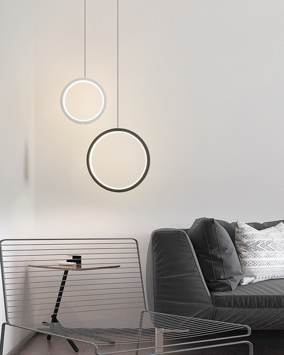 LED Pendant Light Modern Aluminum Bedroom Lamp