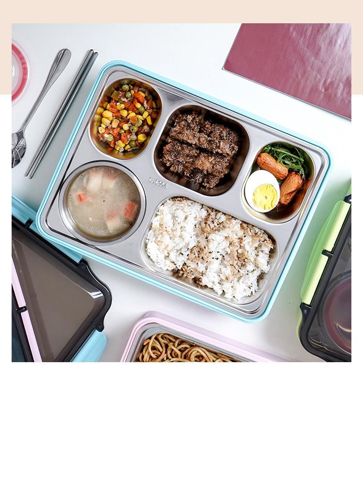 Stainless Steel Lunch Box with Compartments