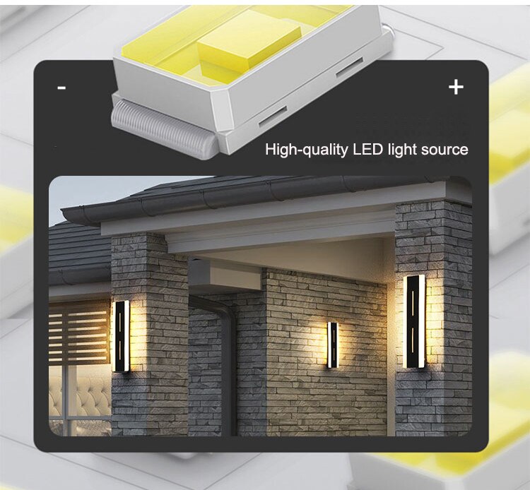 Waterproof outdoor wall lamp LED Long Light IP65 110V 220V