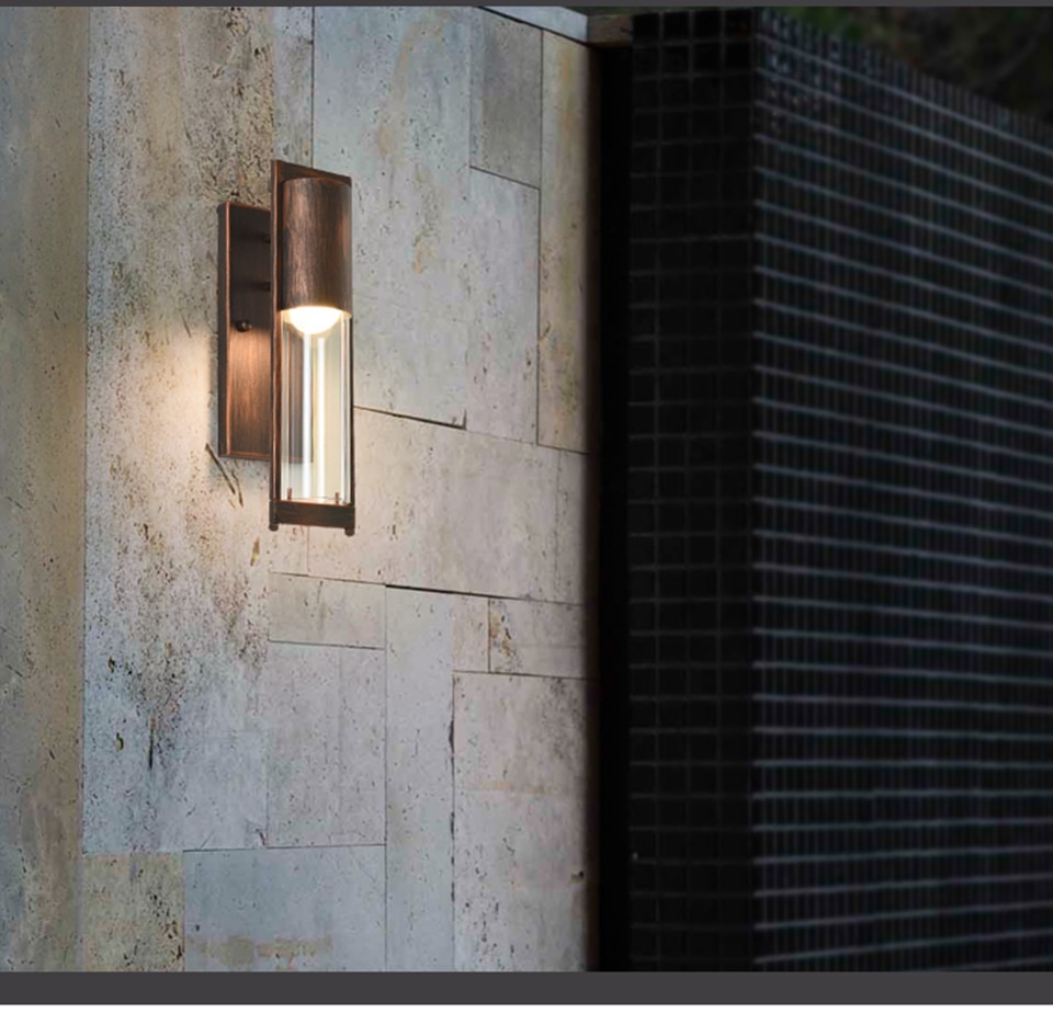 Waterproof Outdoor LED Wall Lighting Retro Vintage Bronze E27 Bulb 96V 220V