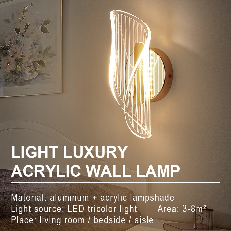 Luxury LED Wall Lights Acrylic Lamp