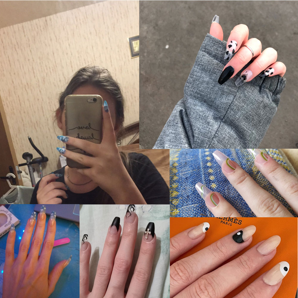 24Pcs/Set False Nail DIY Manicure