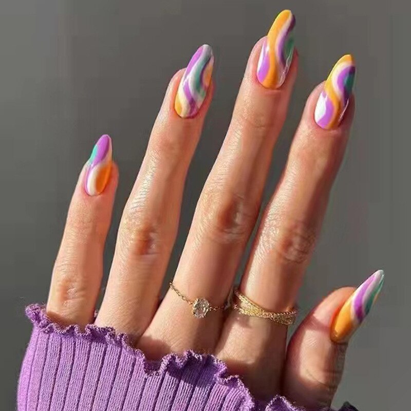 Nails With Glue-W106