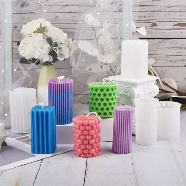 Classical Cylindrical Silicone Candle - Image 3